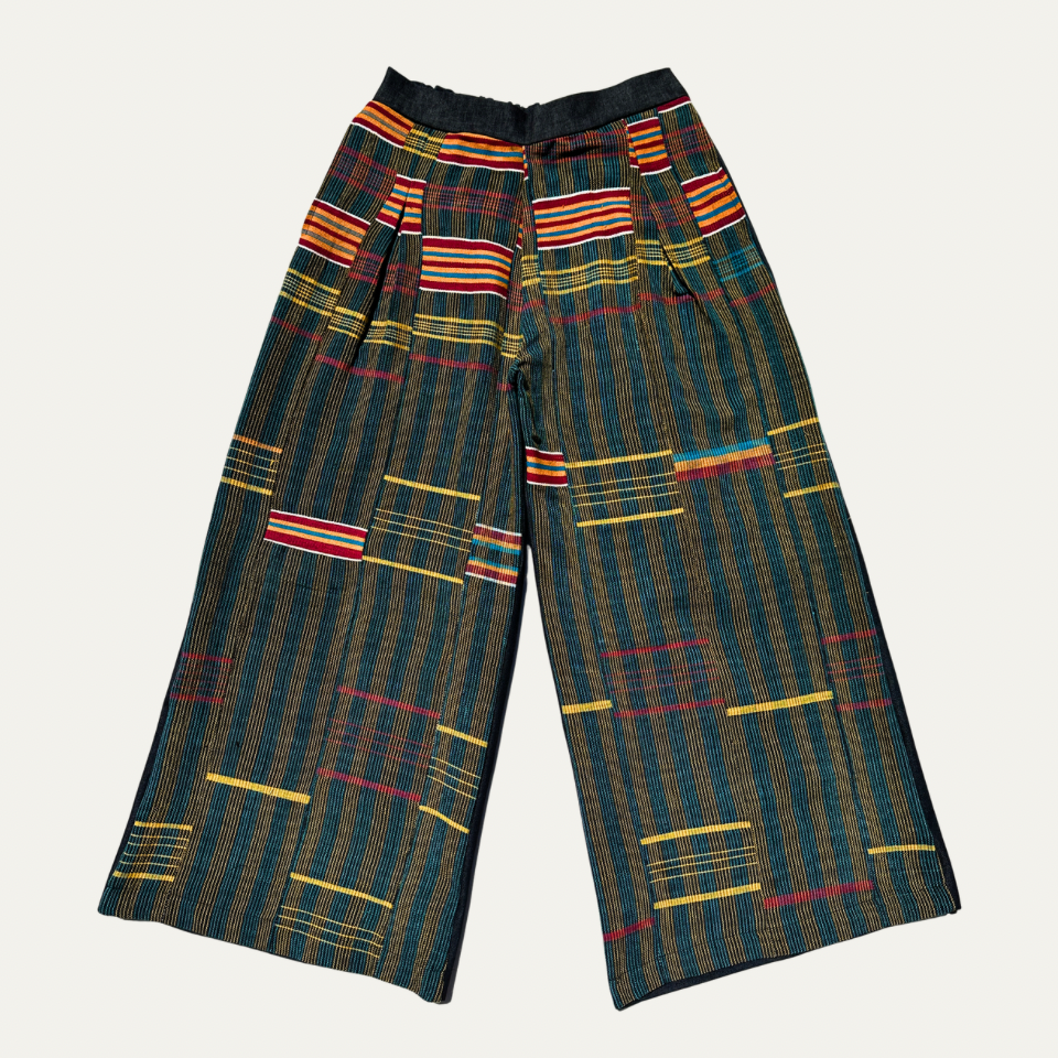 KENTE WIDE-LEG PANTS (L)