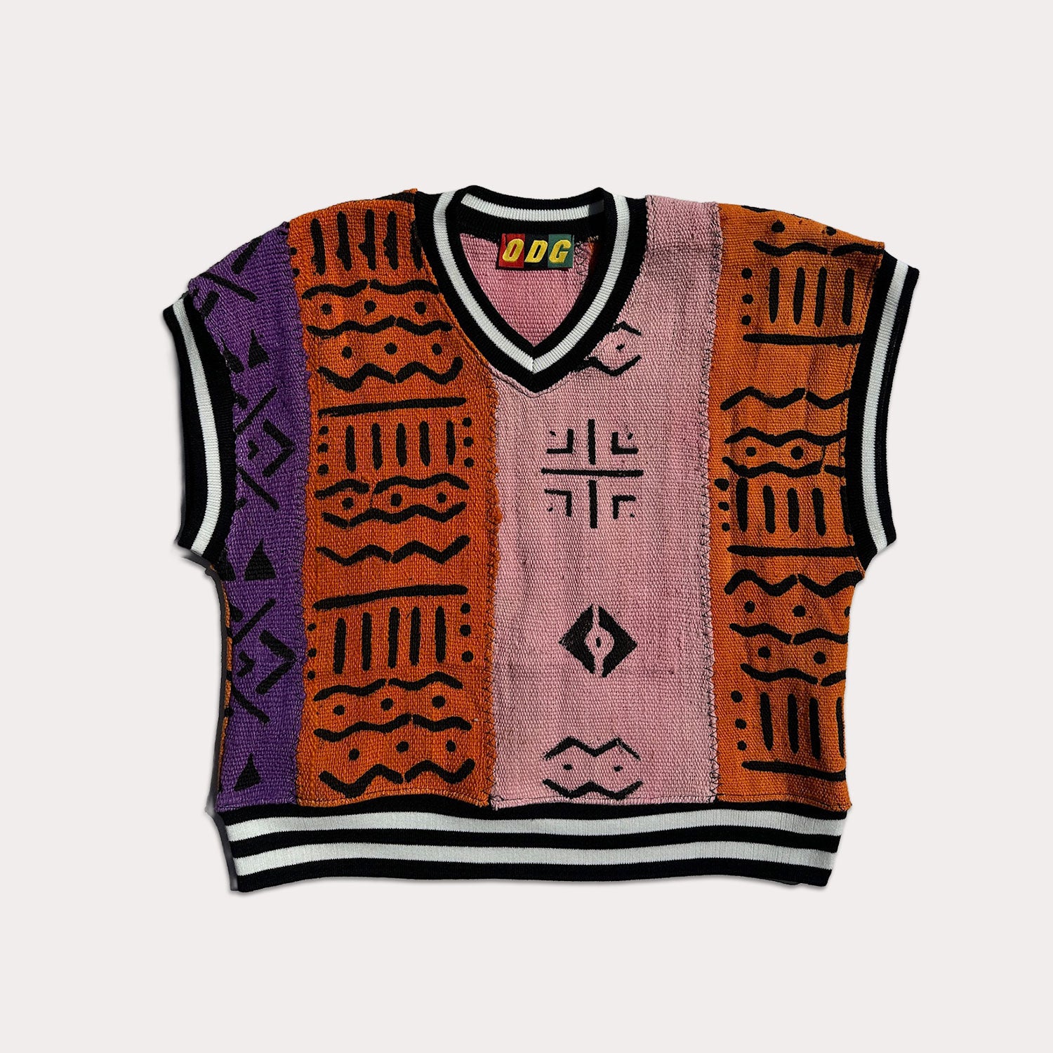 Coral Cropped Heritage Vest (S)