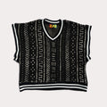 Ebony Cropped Heritage Vest (S)