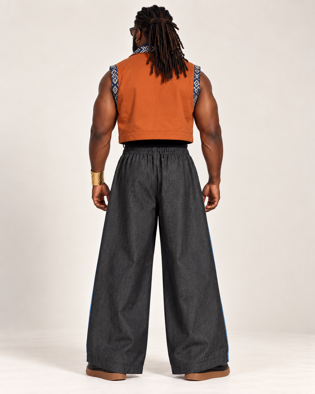 ASO OKE WIDE-LEG PANTS (L)