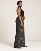 KENTE WIDE-LEG PANTS (L)