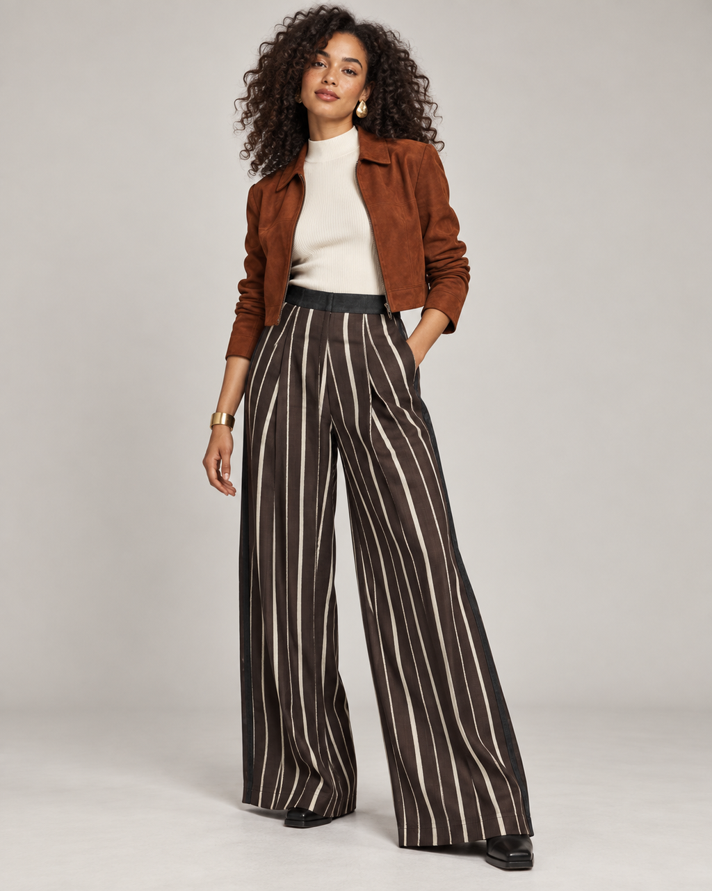 ASO OKE WIDE LEG PANTS (XL)
