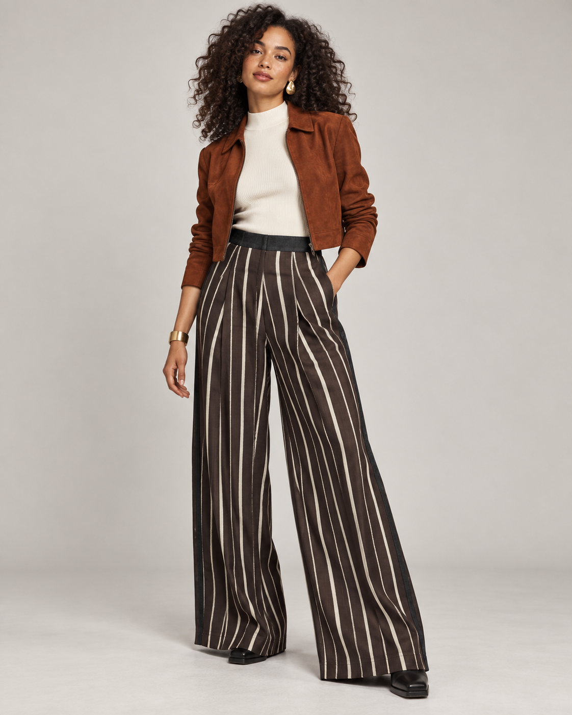 ASO OKE WIDE LEG PANTS (XL)