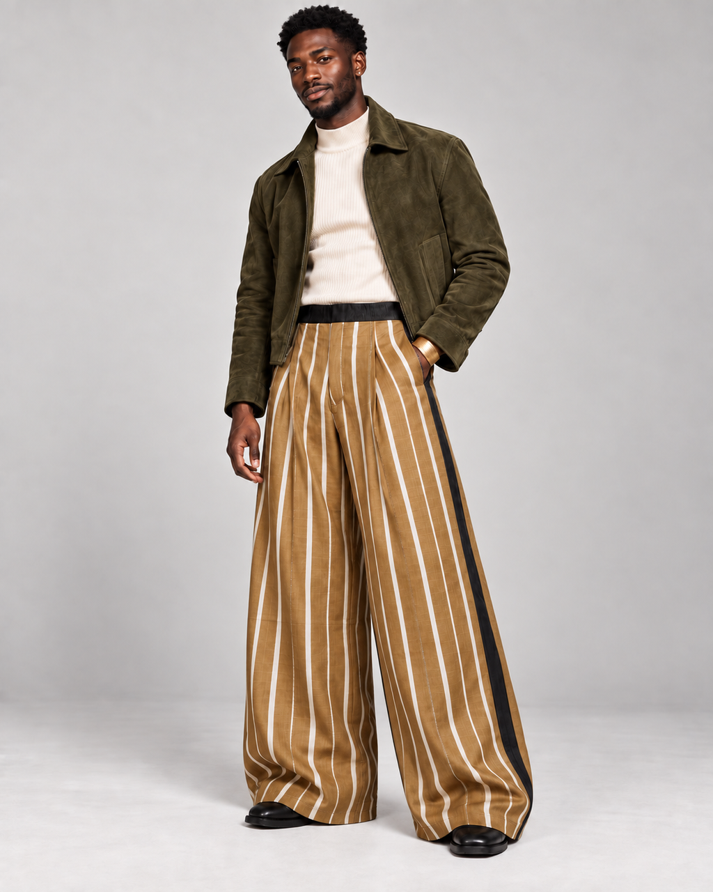 ASO OKE WIDE LEG PANTS (XL)