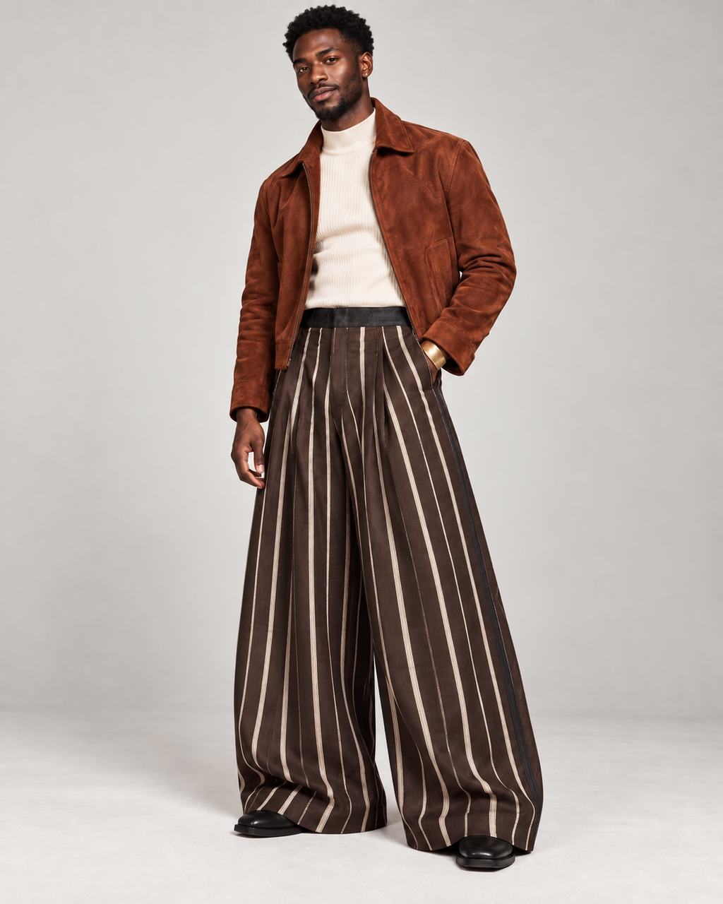 ASO OKE WIDE LEG PANTS (XL)
