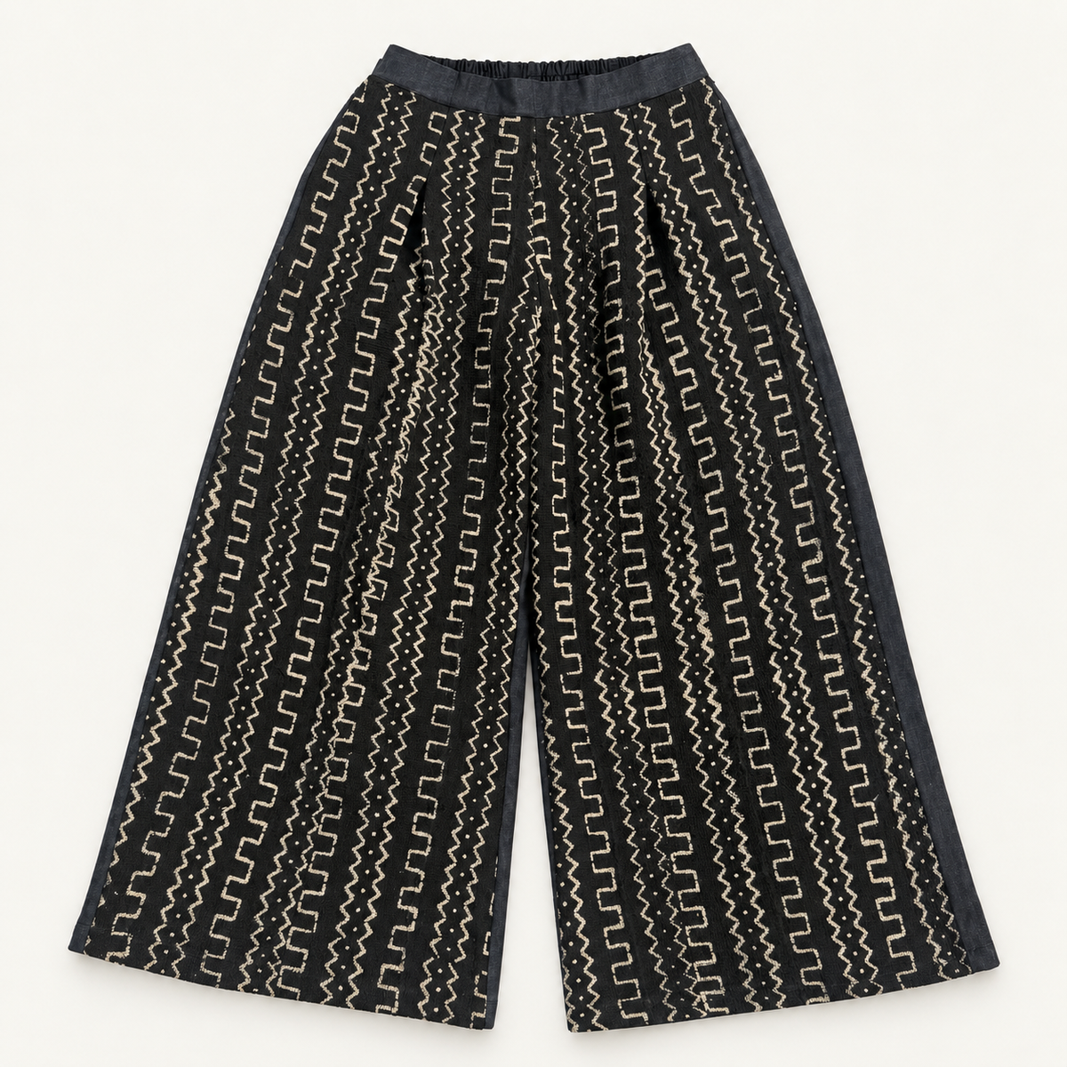 Mud-Cloth Wide Leg Pants (M)