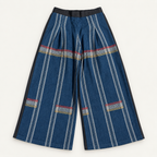 INDIGO WIDE LEG PANTS (M)