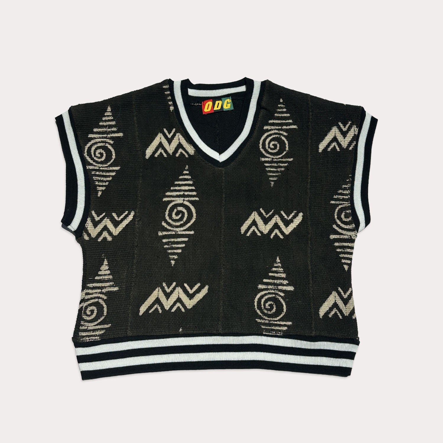 Black Ivory Cropped Heritage Vest (S)