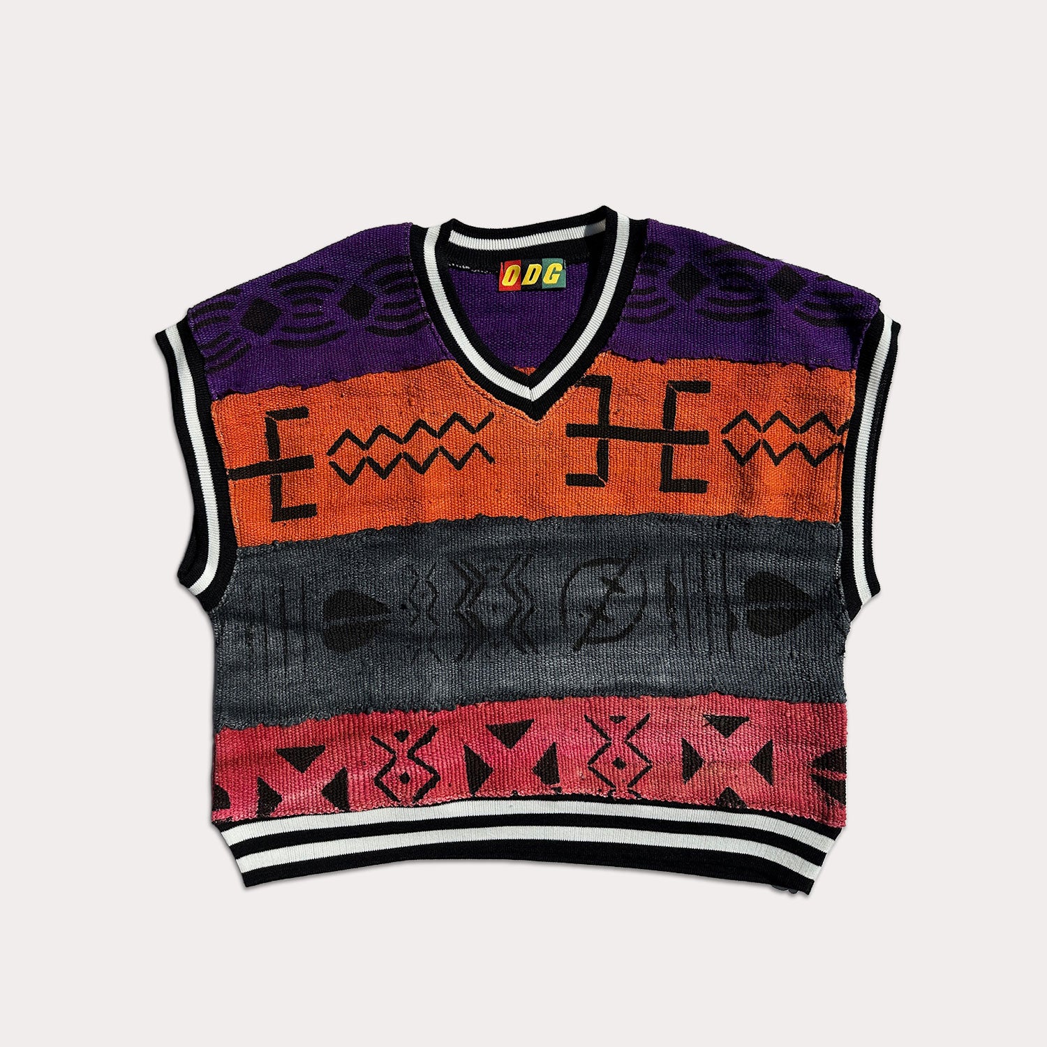 Colorblock Cropped Heritage Vest (L)