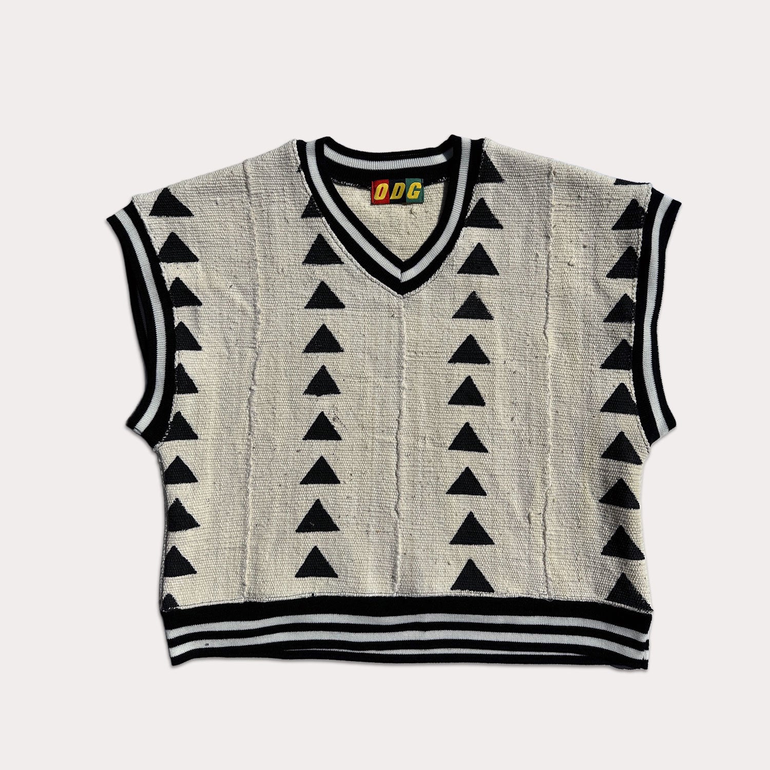 Ivory Cropped Heritage Vest (M)