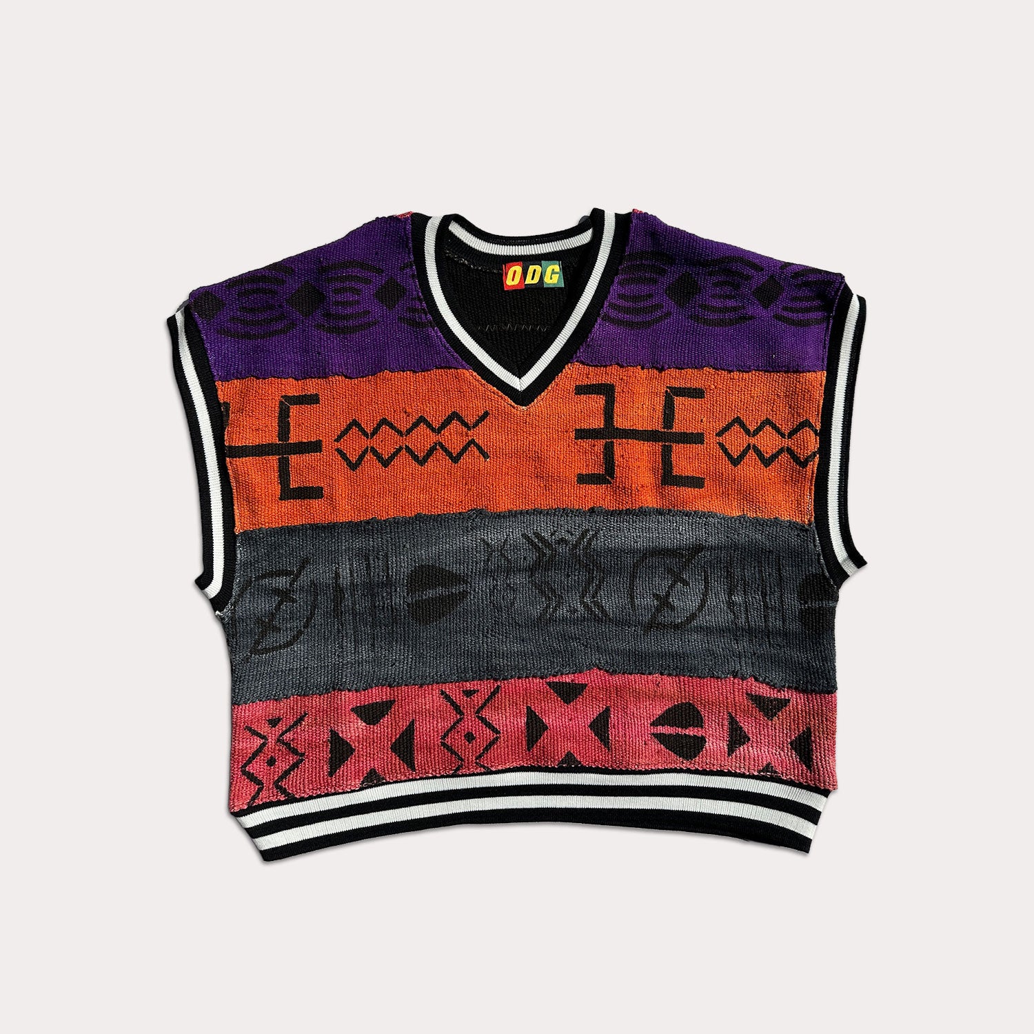 Colorblock Cropped Heritage Vest (XL)