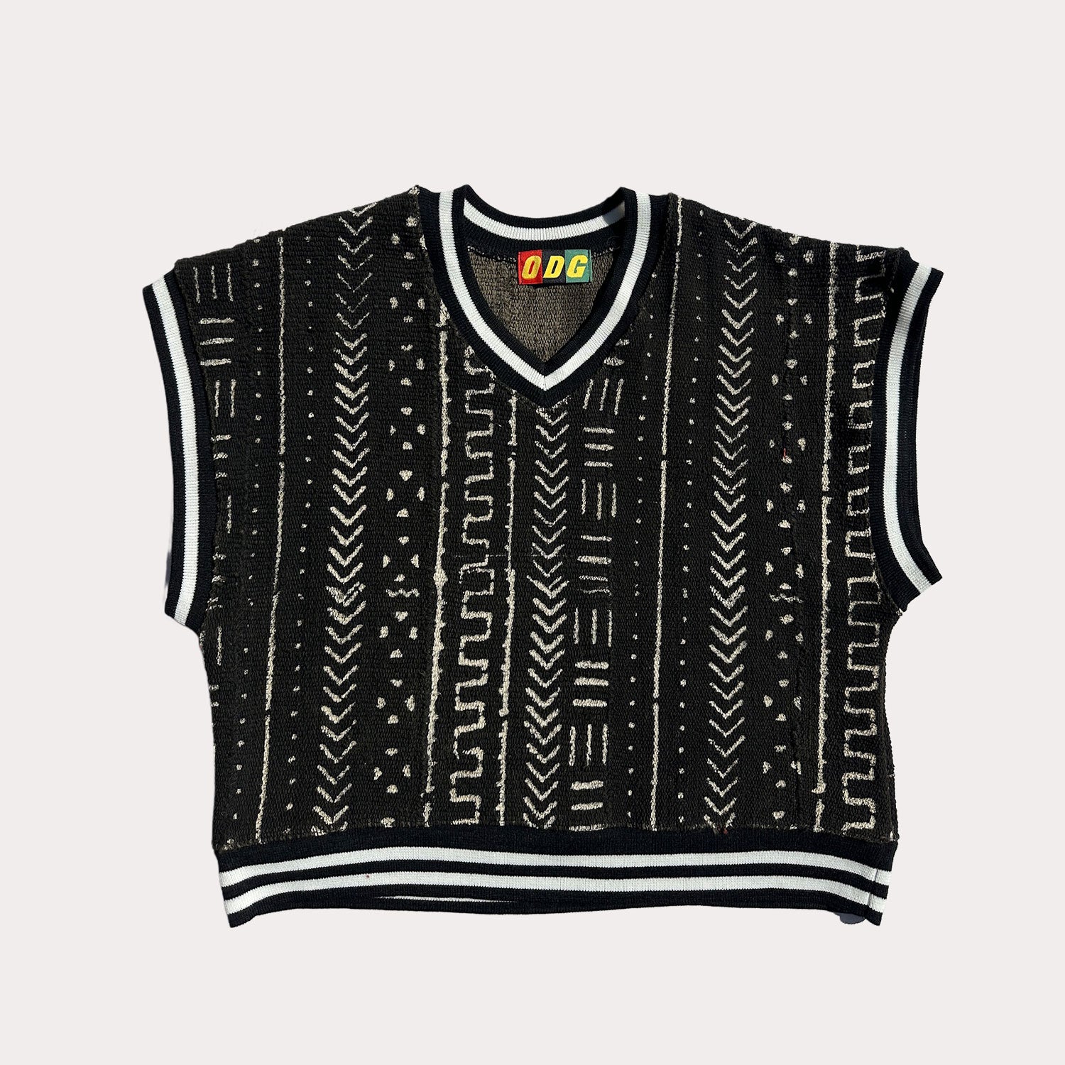 Black Ivory Cropped Heritage Vest (M)