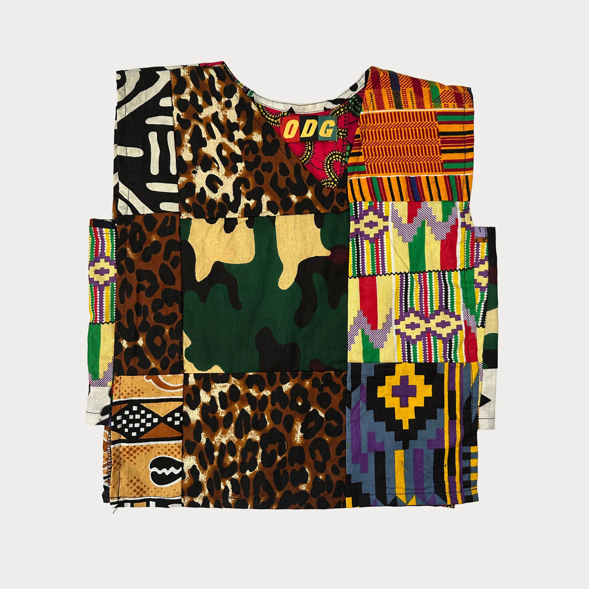 Kids Leopard Patchwork Vest