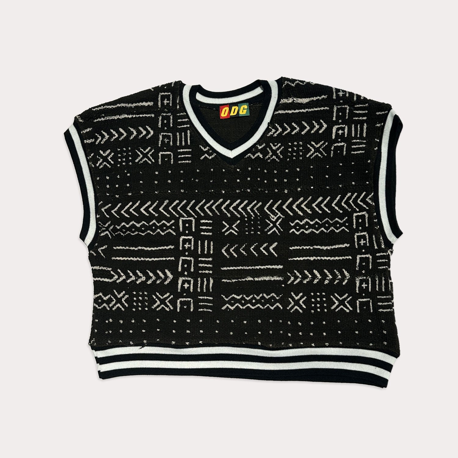 Black Ivory Cropped Heritage Vest (XL)