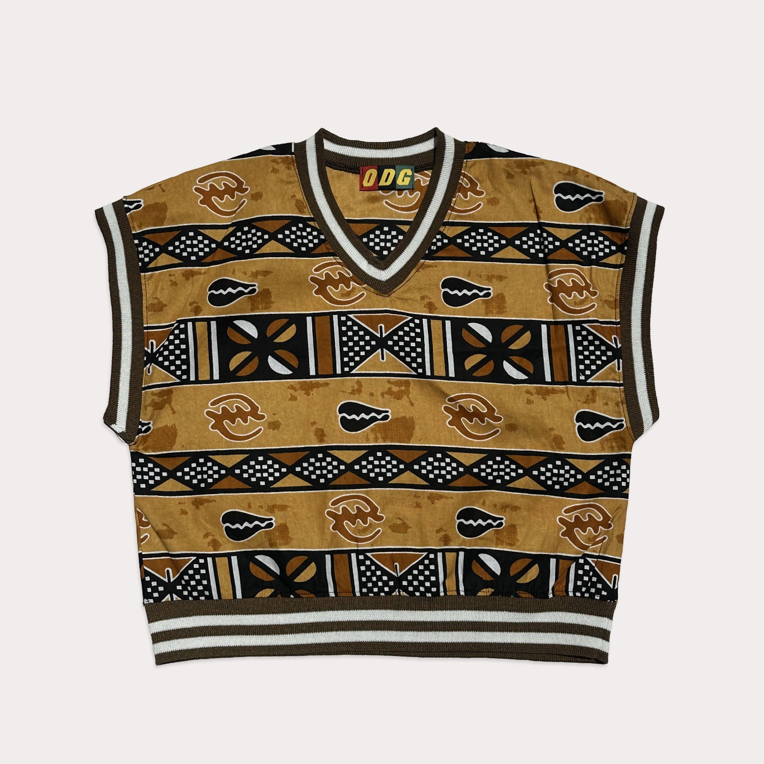 Brown Sugar Cropped Heritage Vest (L)